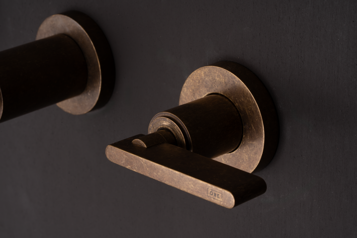 Unlacquered Tumbled Bronze Lever