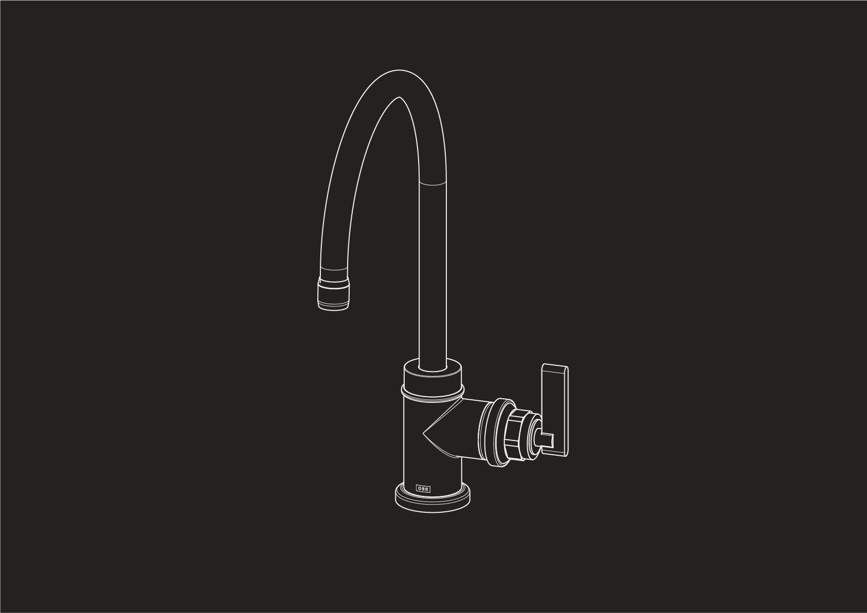 Chapter Two - Deck Mounted Kitchen Mixer by Studio Ore