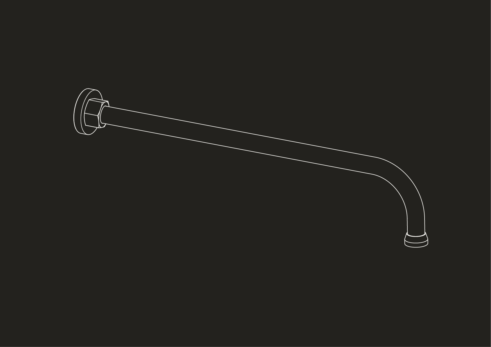 Wall Mounted Shower Arm by Studio Ore
