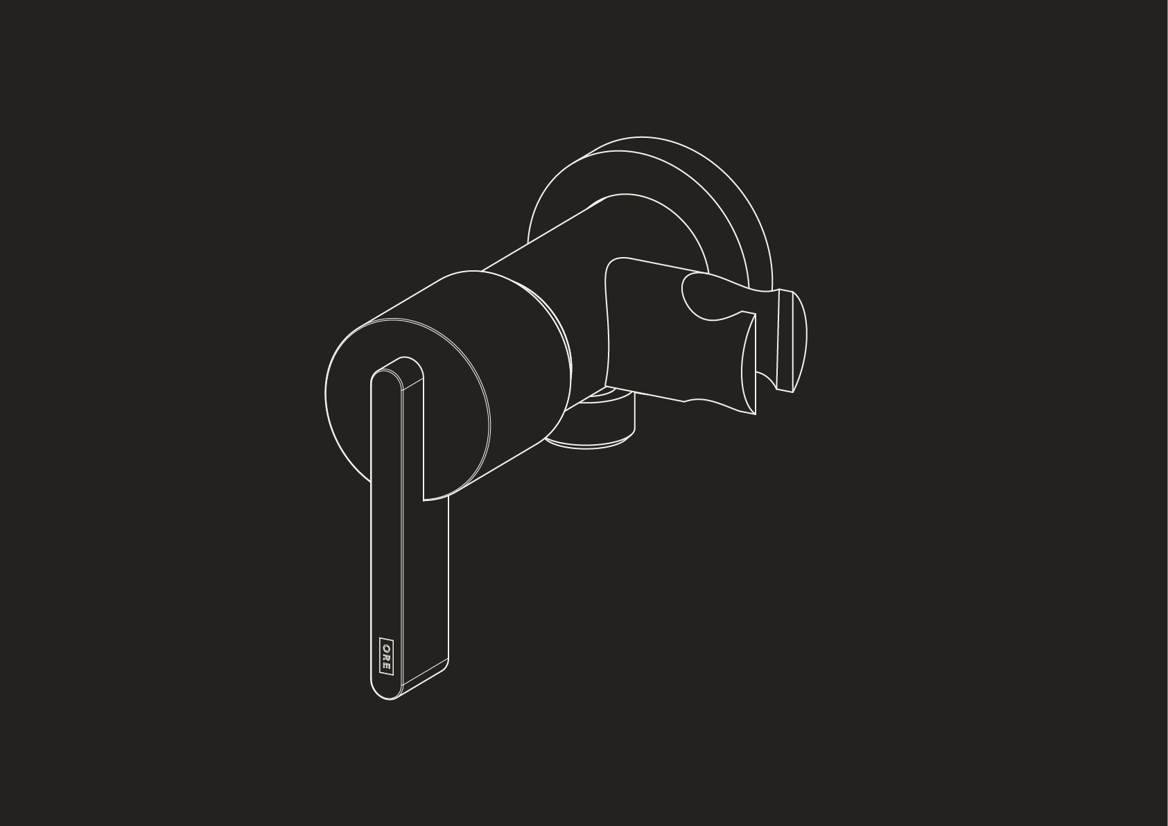 Wall Mounted Bidet Mixer with Holder by Studio Ore