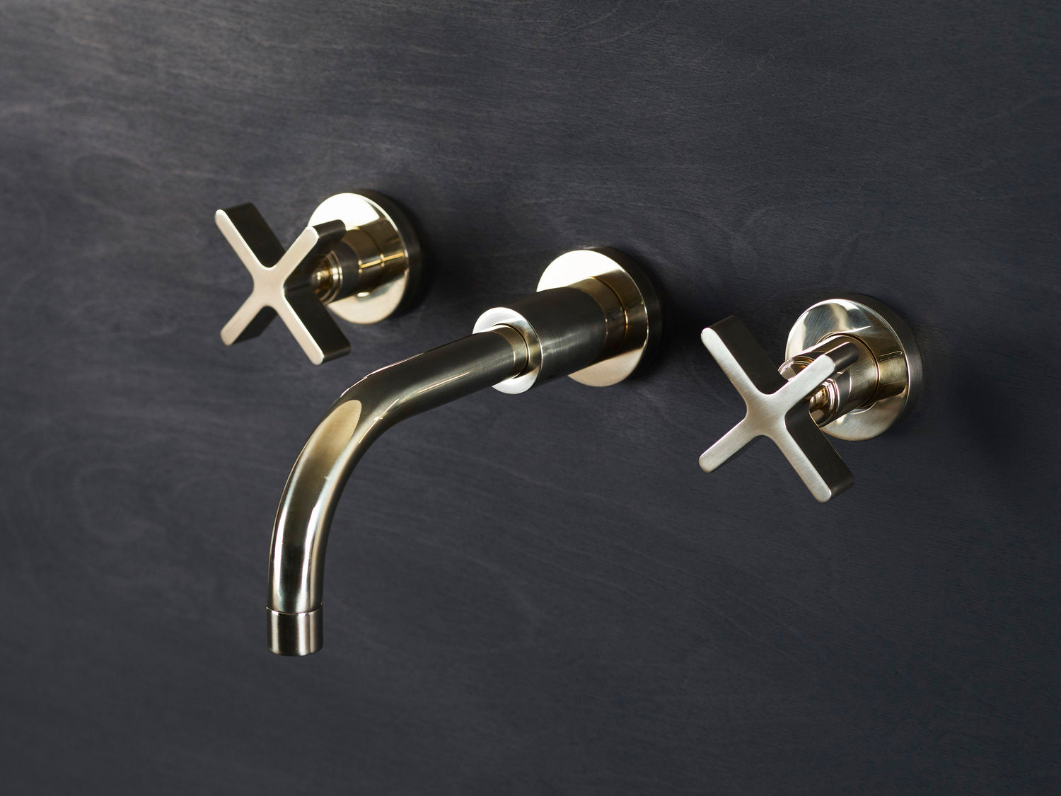 Chapter One - Three Hole Wall Mounted Basin Tap by Studio Ore