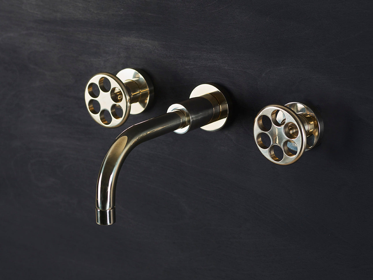 Chapter One - Three Hole Wall Mounted Basin Tap by Studio Ore