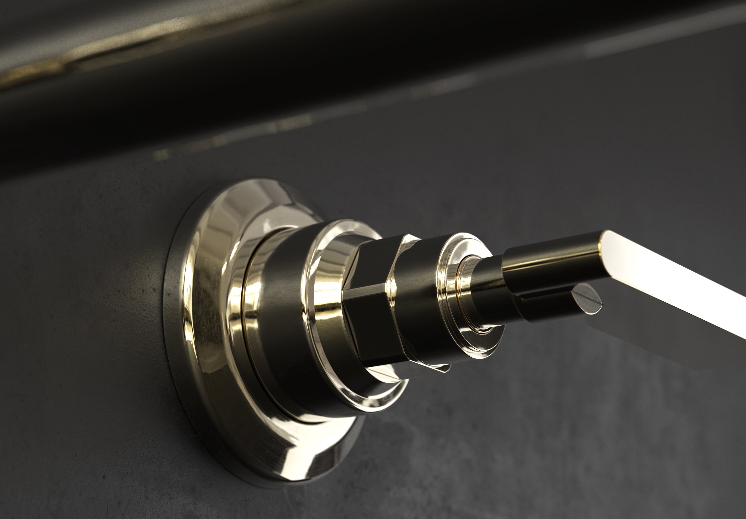 Chapter Two - Three Hole Wall Mounted Basin Tap by Studio Ore