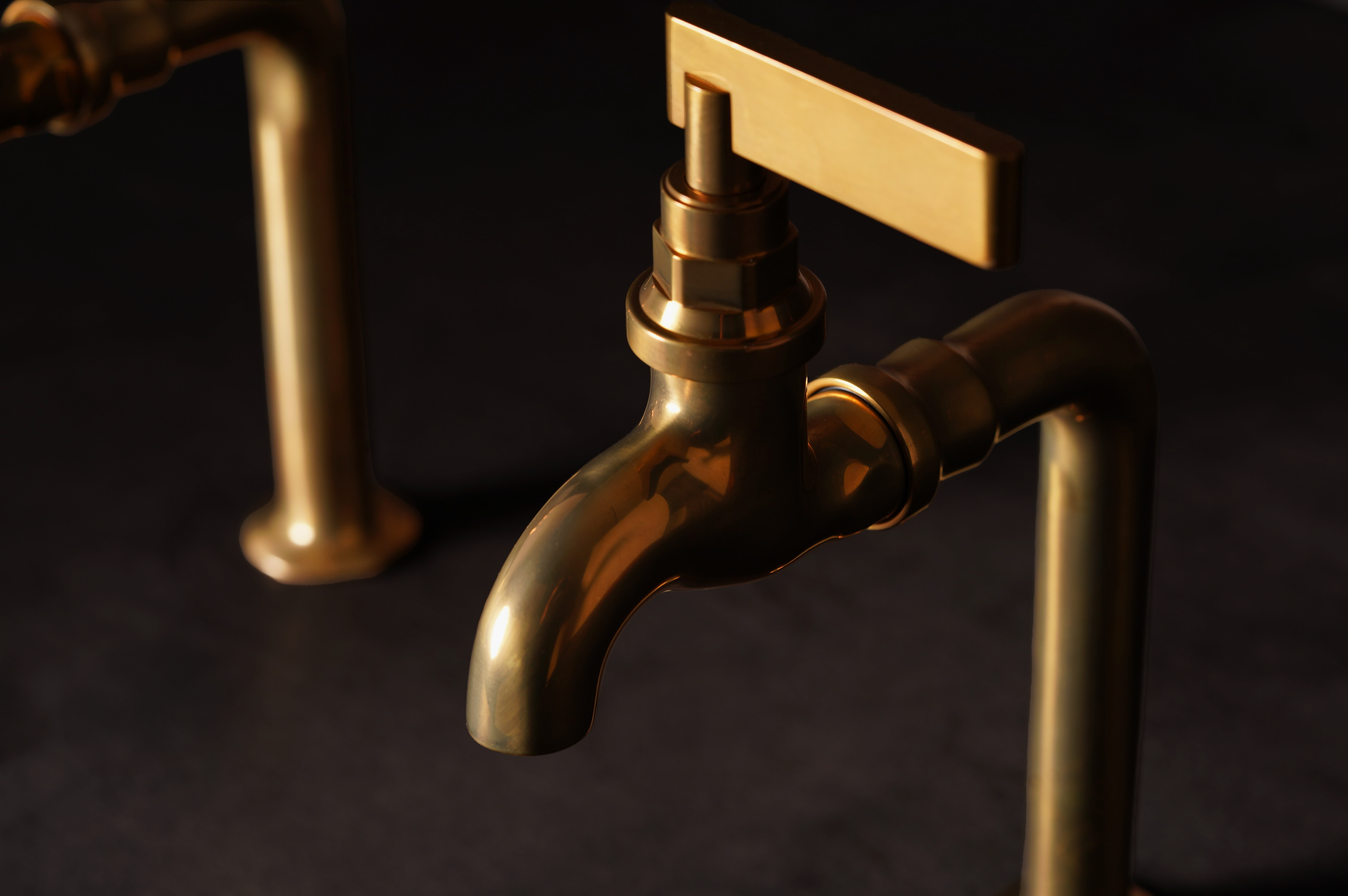 Chapter Two - Two Hole Deck Mounted Bib Taps by Studio Ore