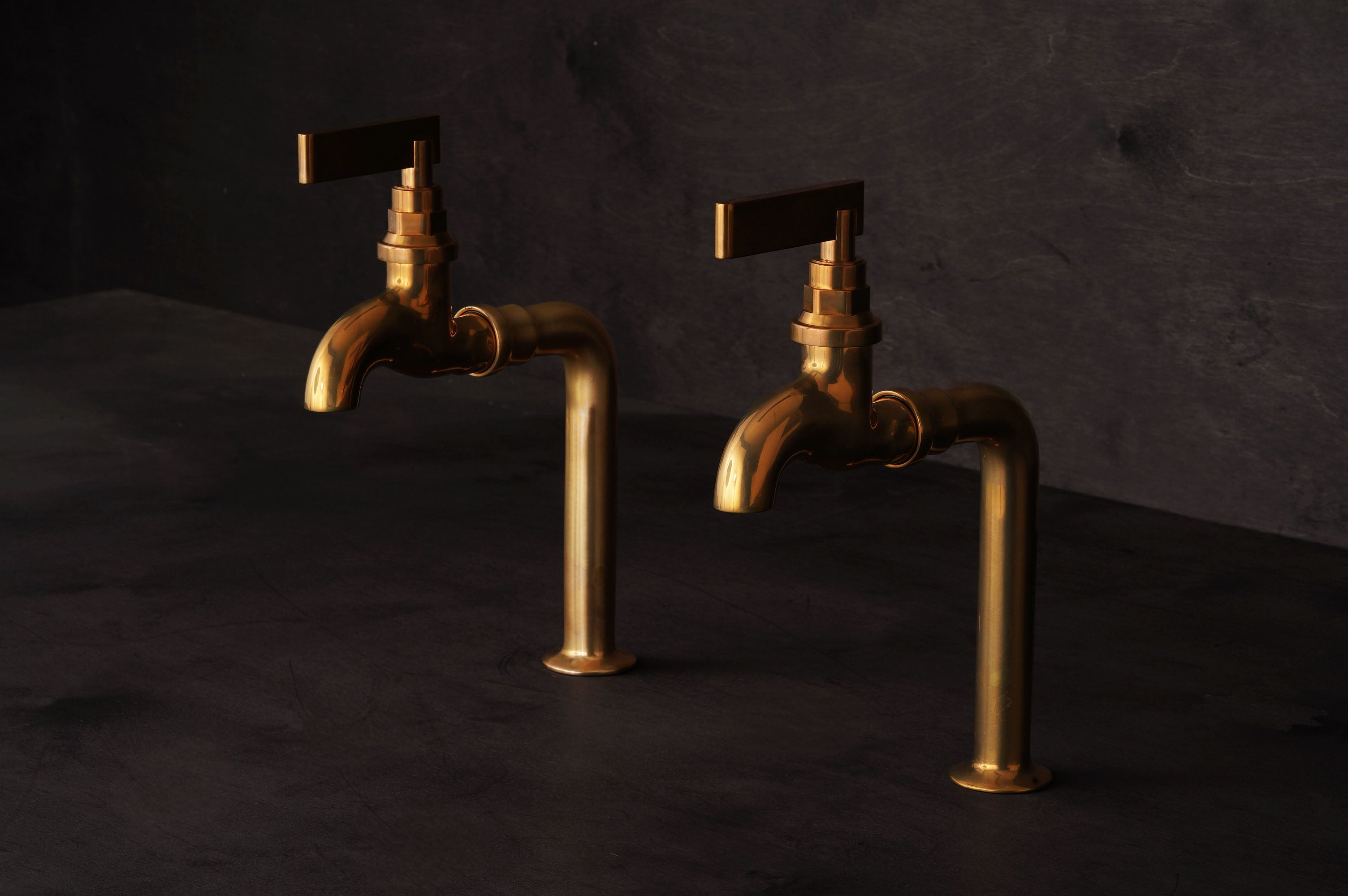 Chapter Two - Two Hole Deck Mounted Bib Taps by Studio Ore