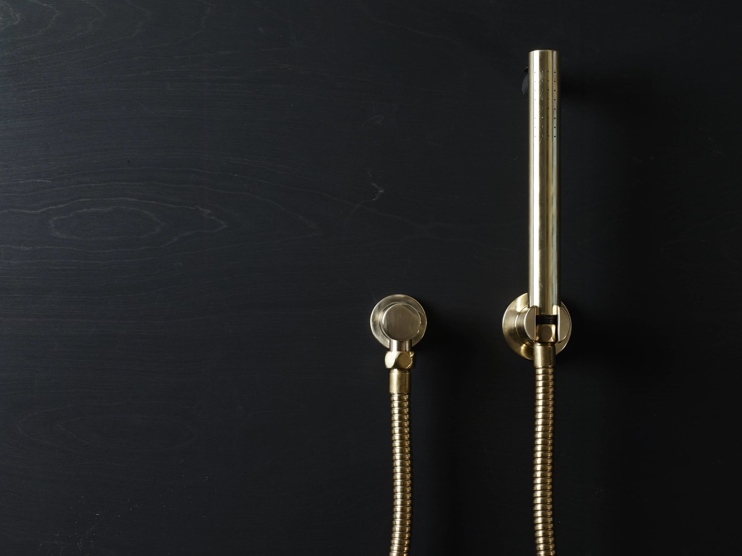 Chapter One - Wall Mounted Cylindrical Hand Shower, Hose and Mount by Studio Ore