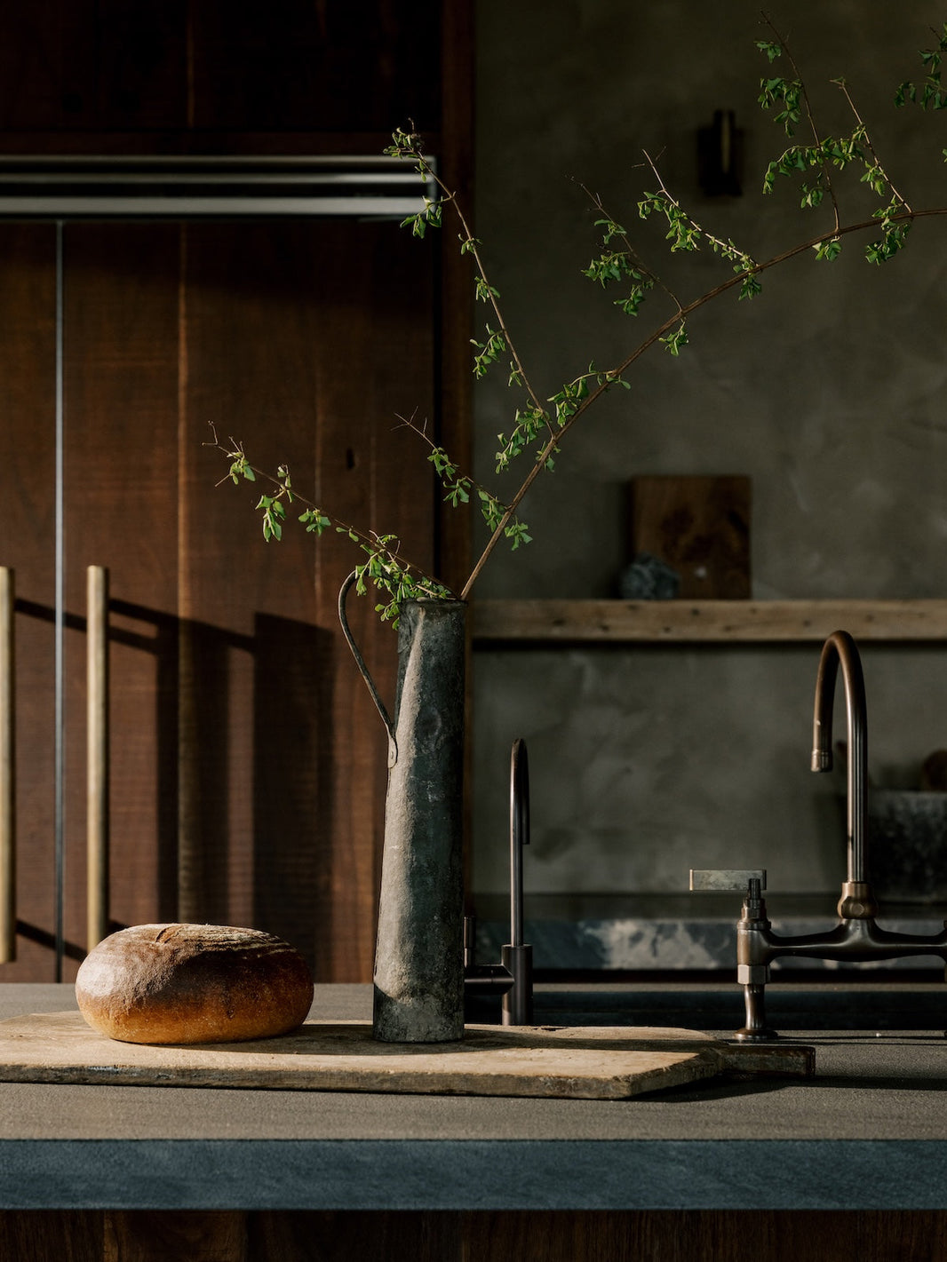 Bronze bathroom taps by Studio ORE