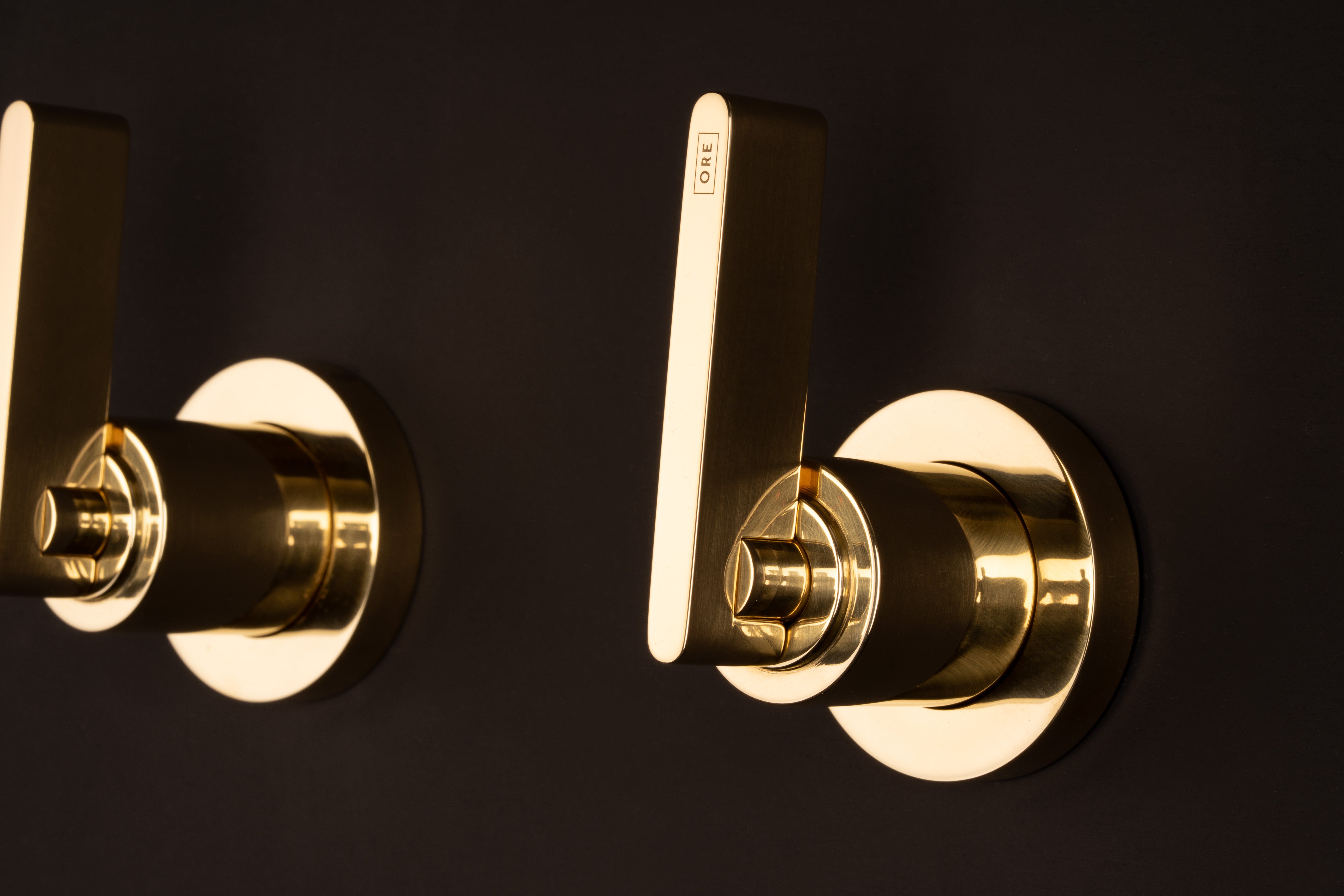 Chapter One - Wall Mounted Bath Tap Control Double Close Up