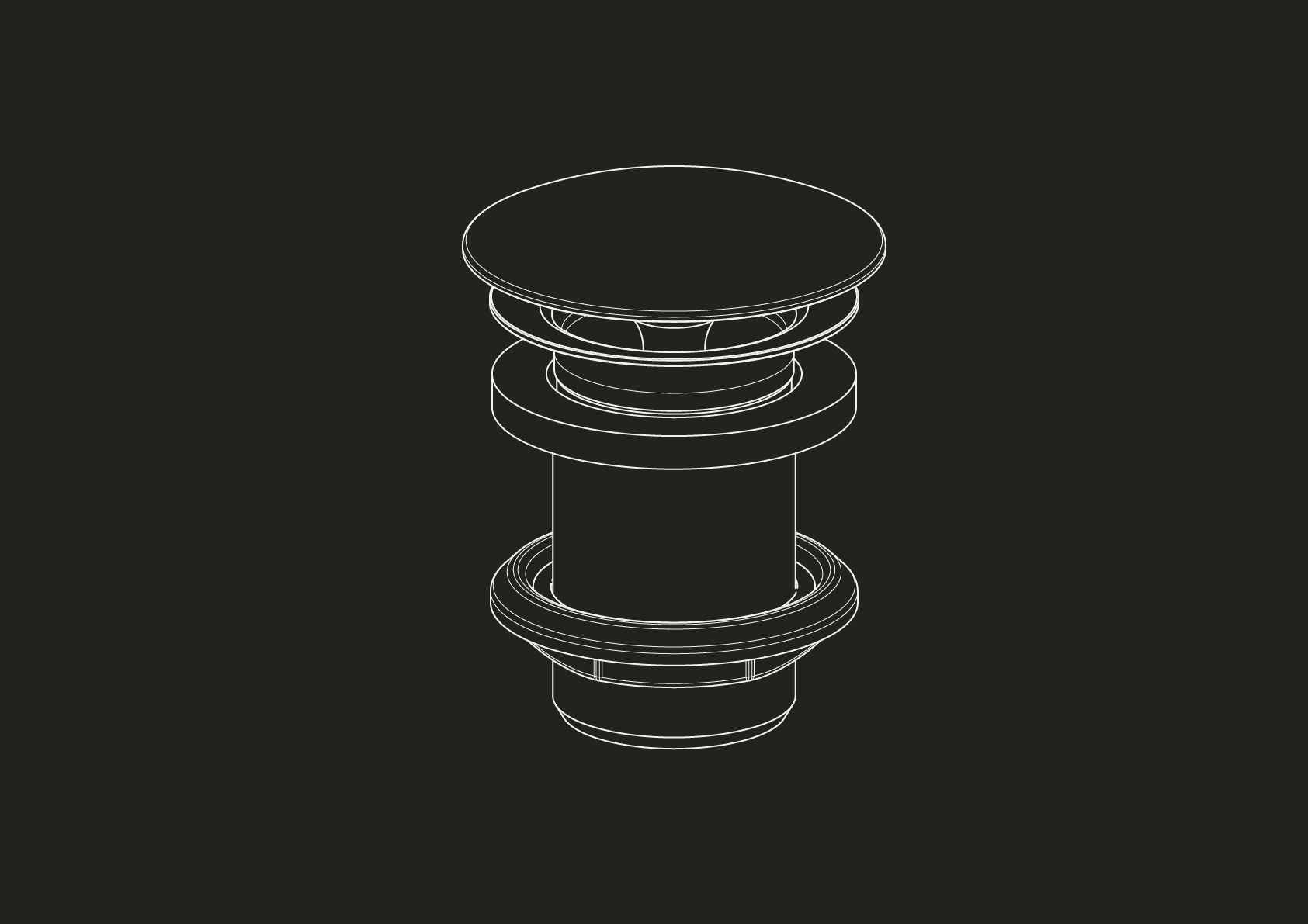 Unslotted Free Flow Basin Waste