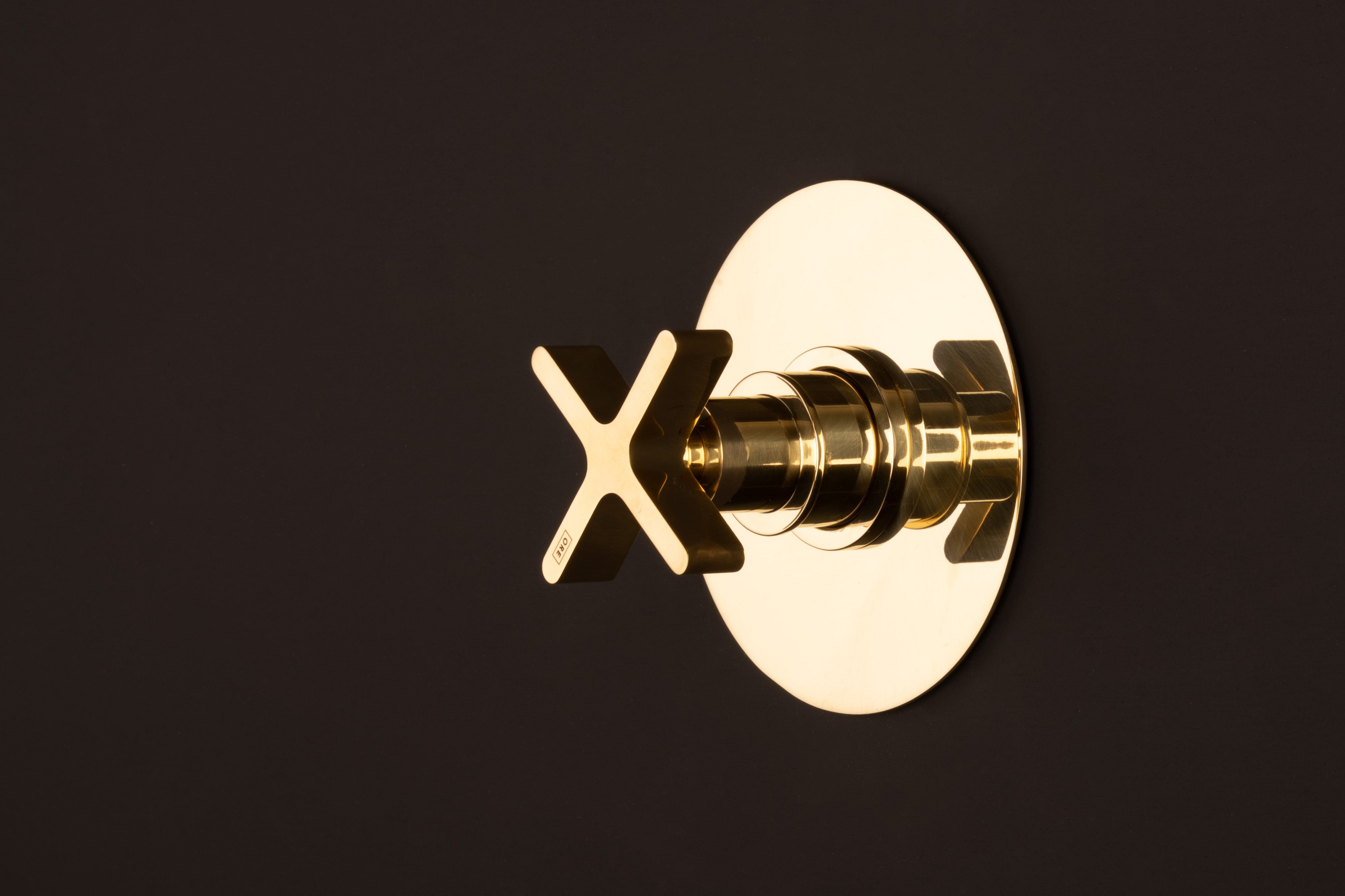 Studio Ore Brass Shower Thermostat Control with One Outlet & Backplate