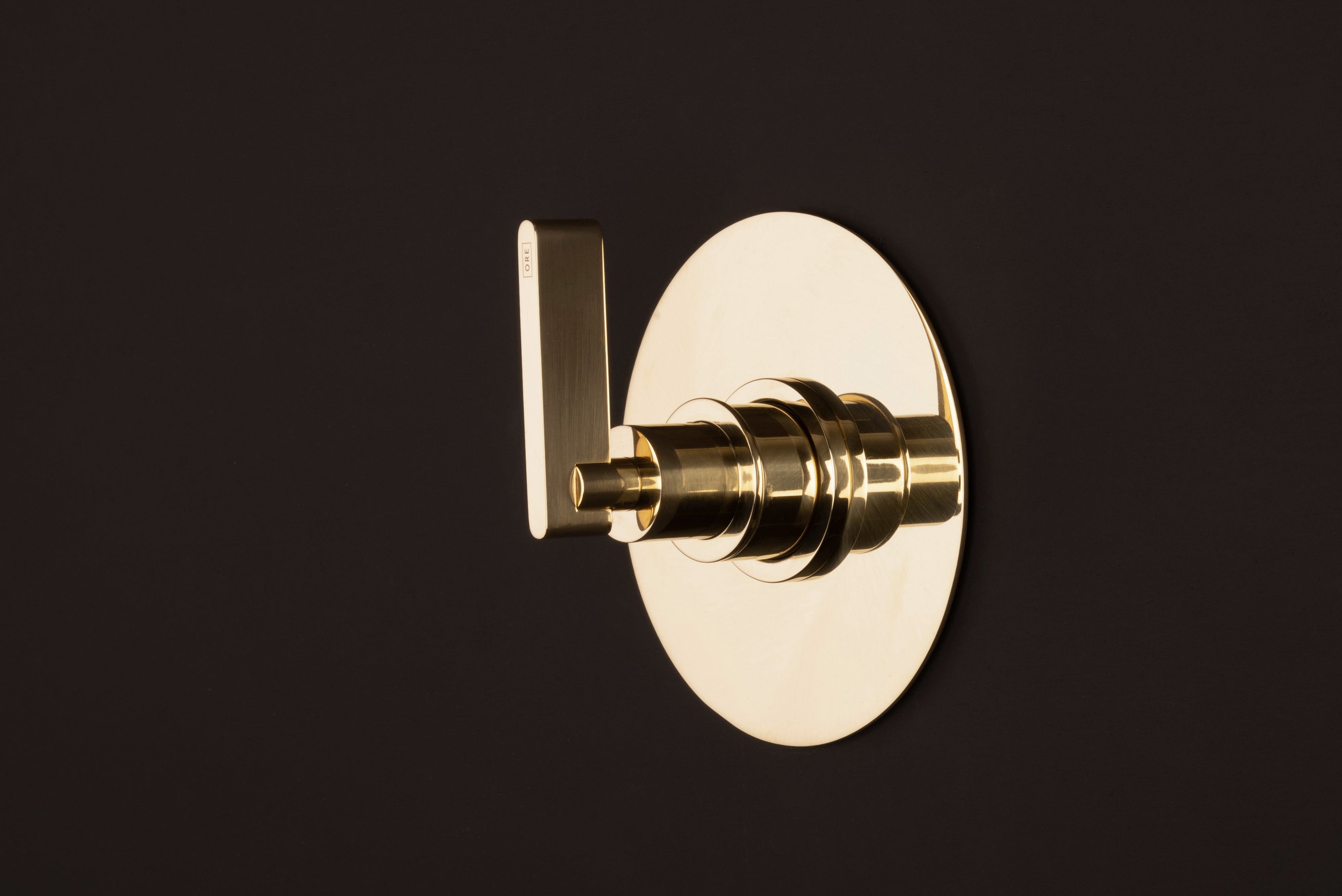 Chapter One Brass - Shower Thermostat Control with One Outlet & Backplate