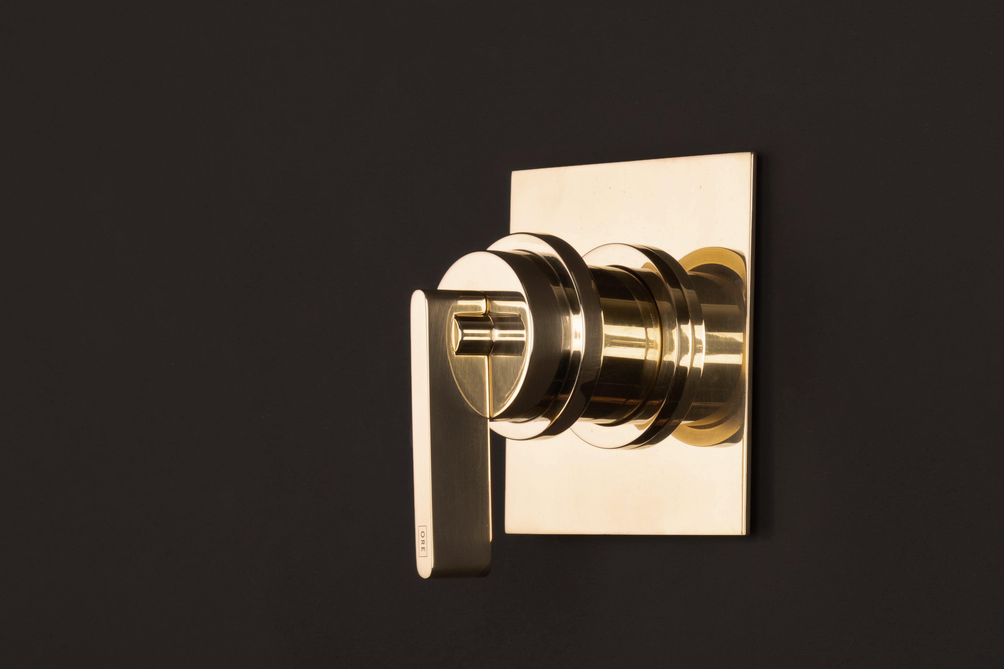 Chapter One Brass Wall Mounted Shower Mixer with Backplate