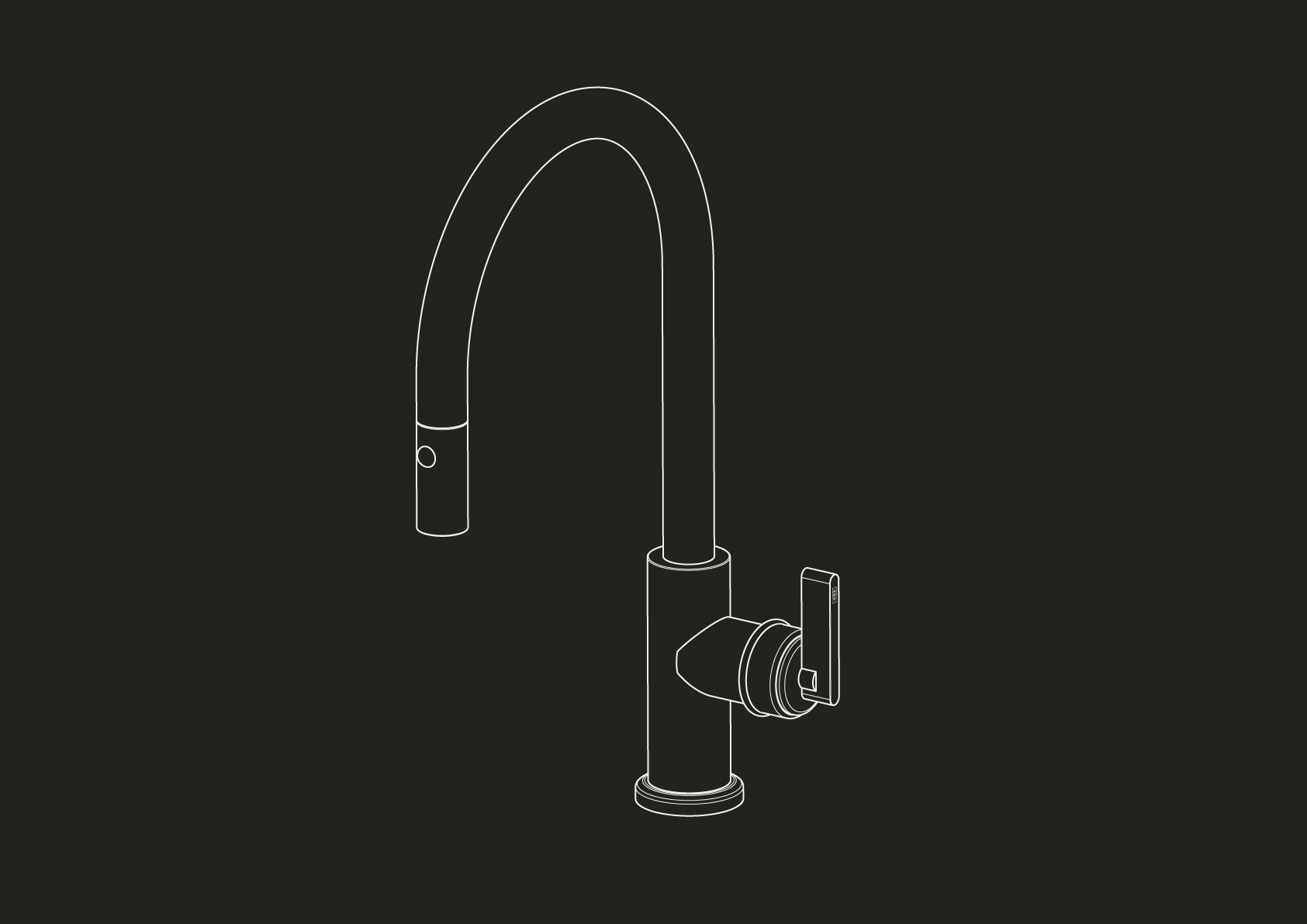 Chapter Two - Deck Mounted Kitchen Mixer with Pull Out Hand Shower