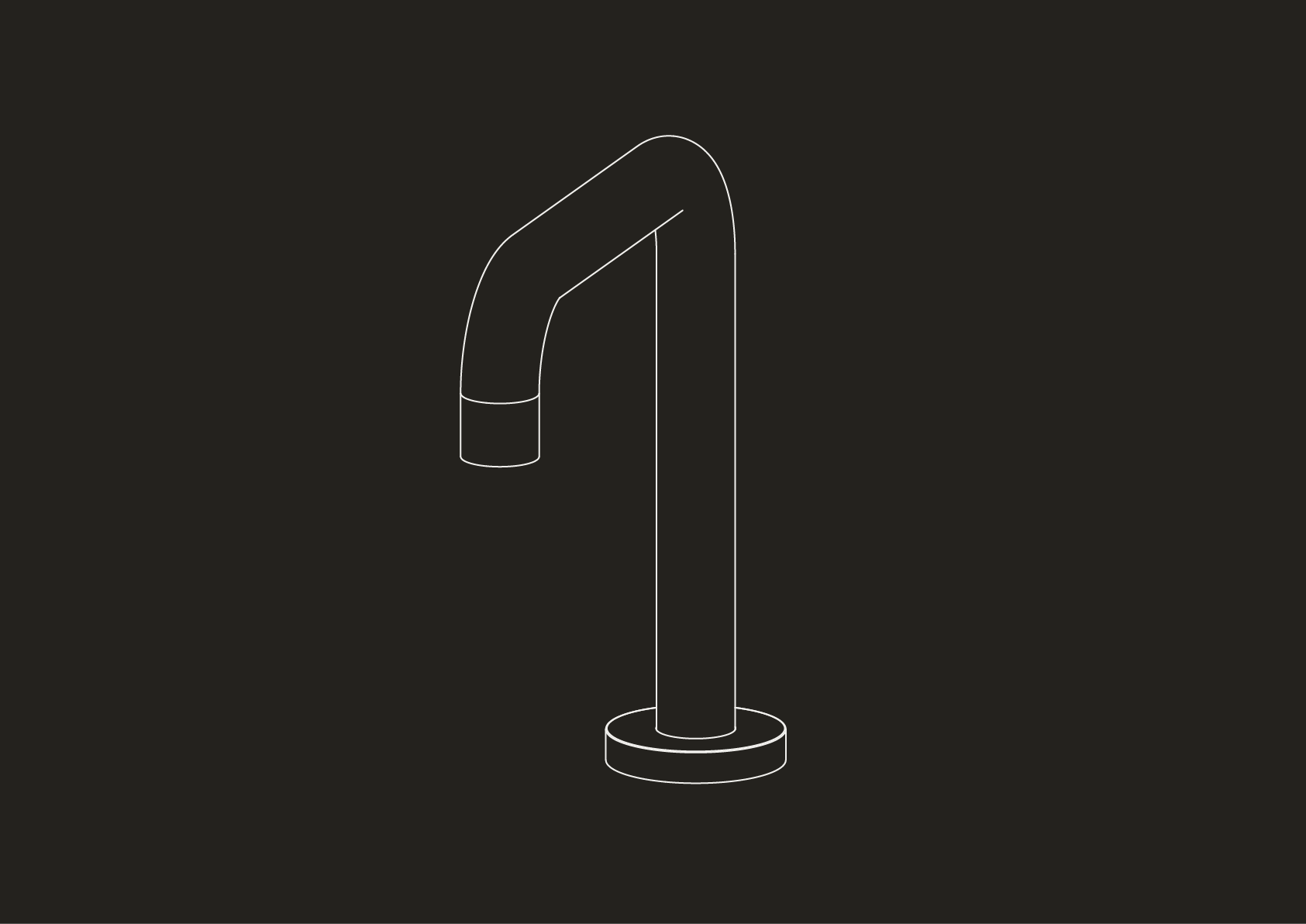 Chapter Three - Deck Mounted Basin Spout by Studio Ore