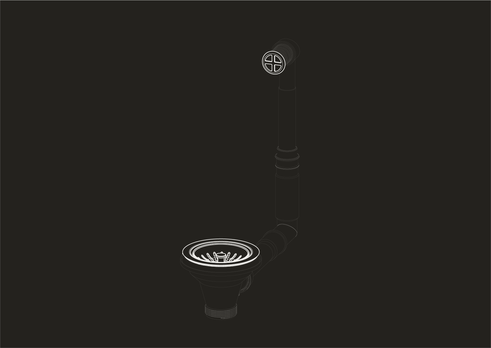 Kitchen Strainer with Circular Overflow by Studio Ore