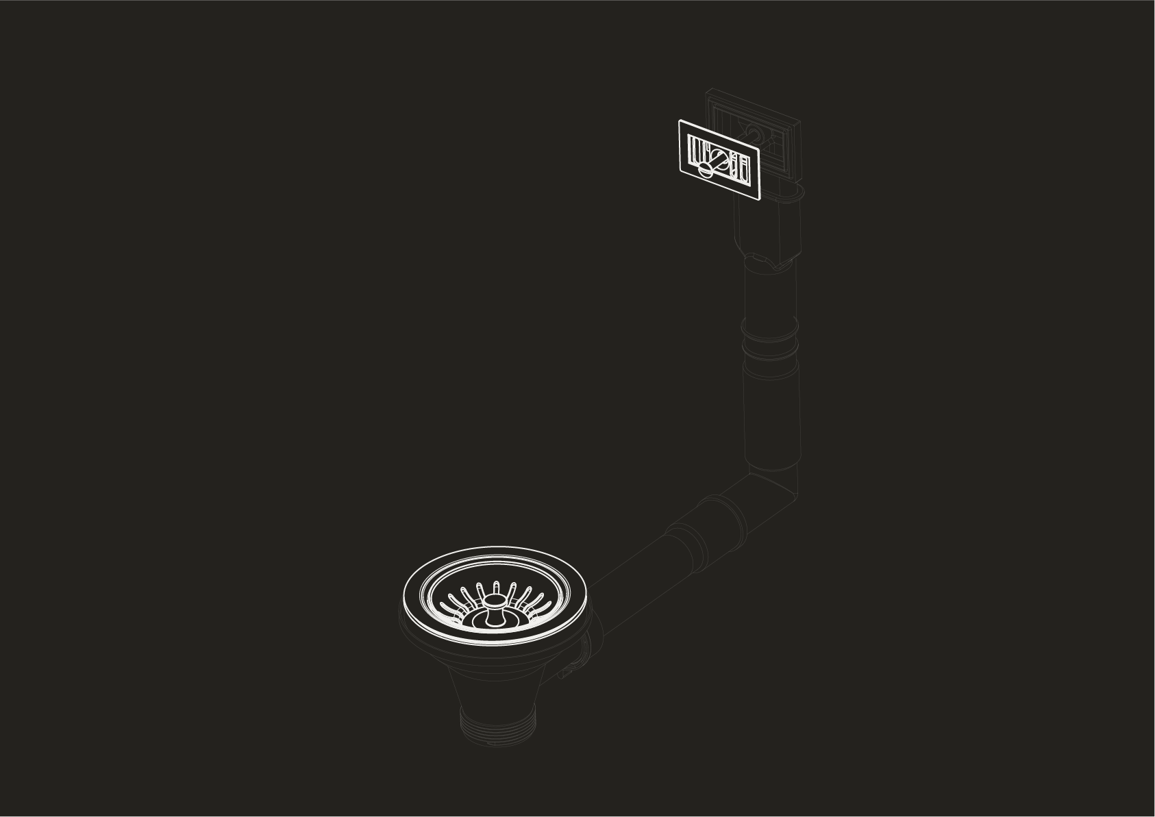 Kitchen Strainer with Rectangular Overflow by Studio Ore