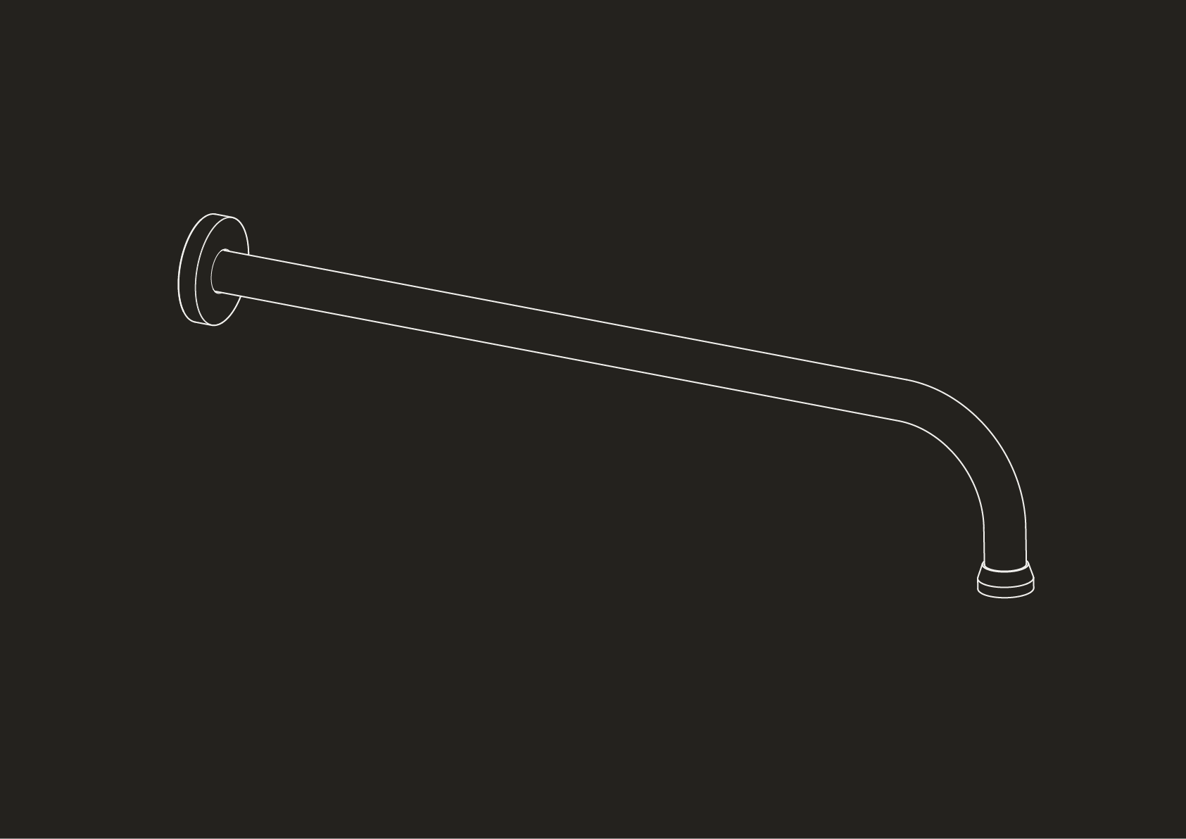 Wall Mounted Shower Arm - NPT Thread - US Only by Studio Ore
