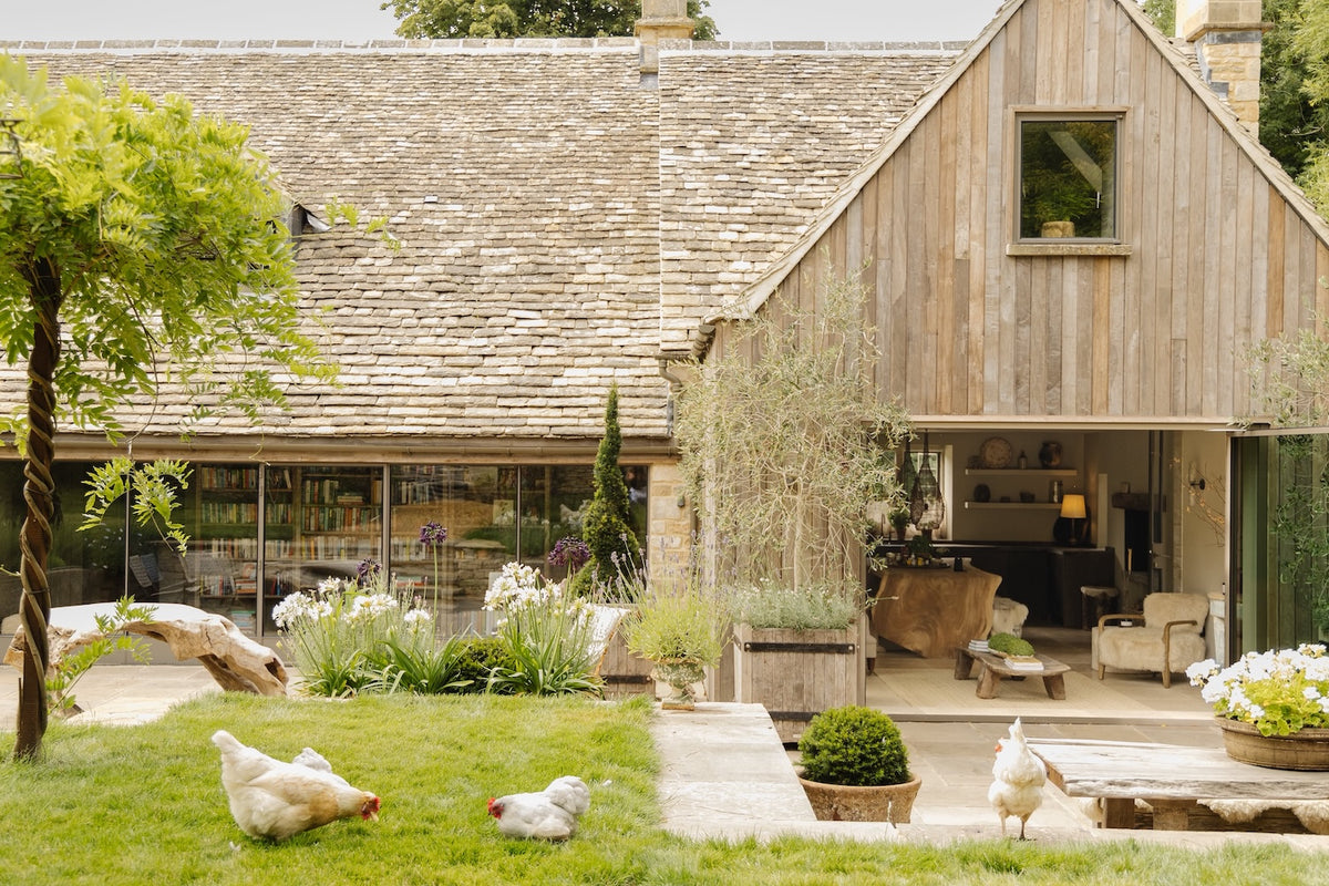 The rear elevation of Cotswold Cottage. 