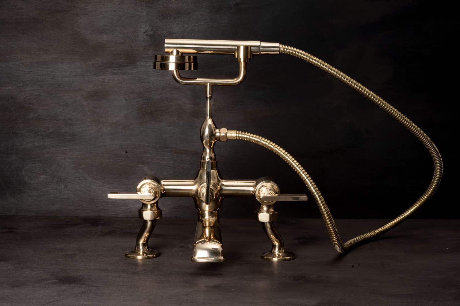 Chapter Two - Deck Mounted Bath Mixer with Hand Shower by Studio Ore