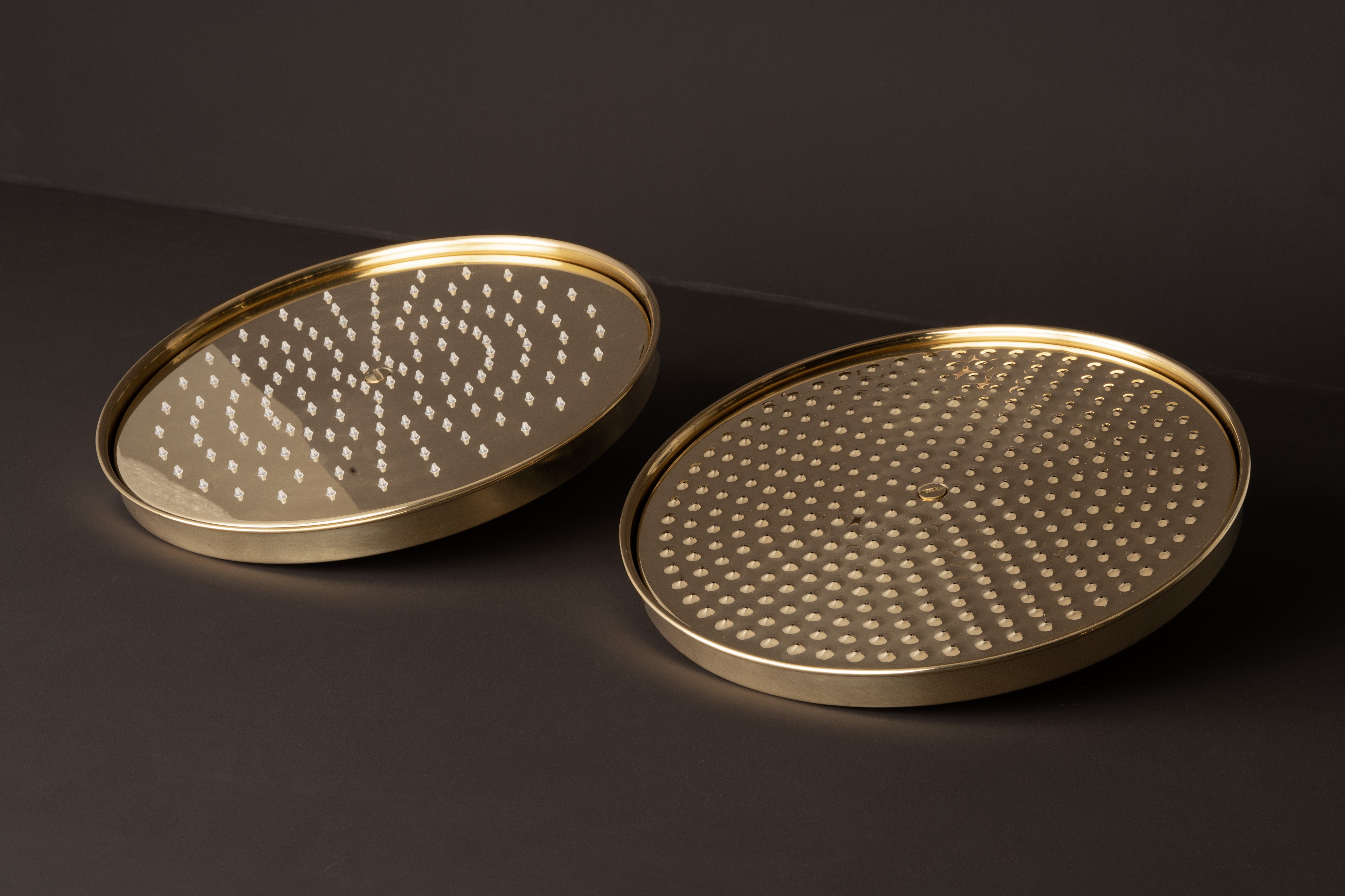 Shallow Brass Minimalist Shower Rose