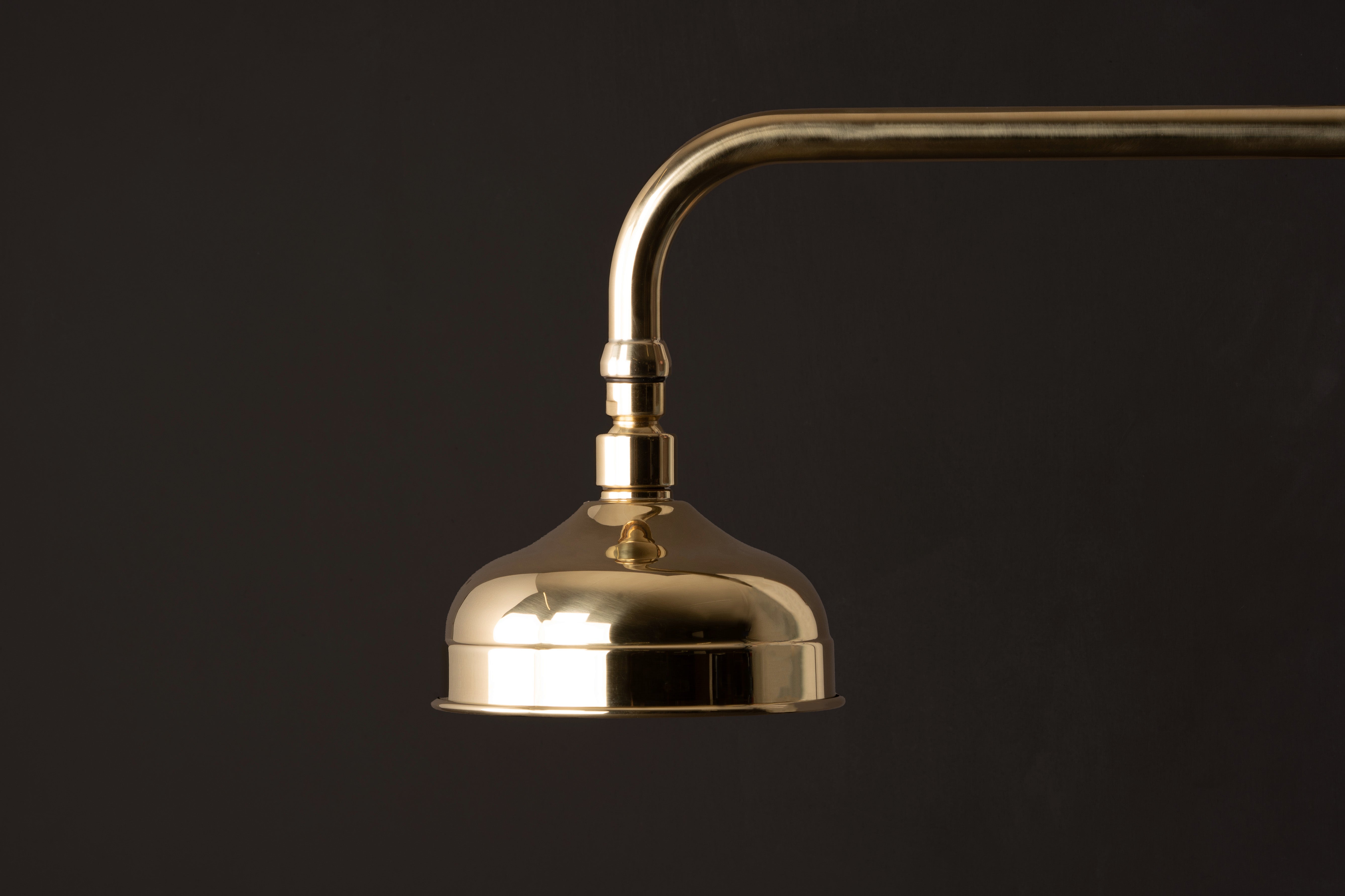 studio ore brass 6 inch victorian rose on shower rm