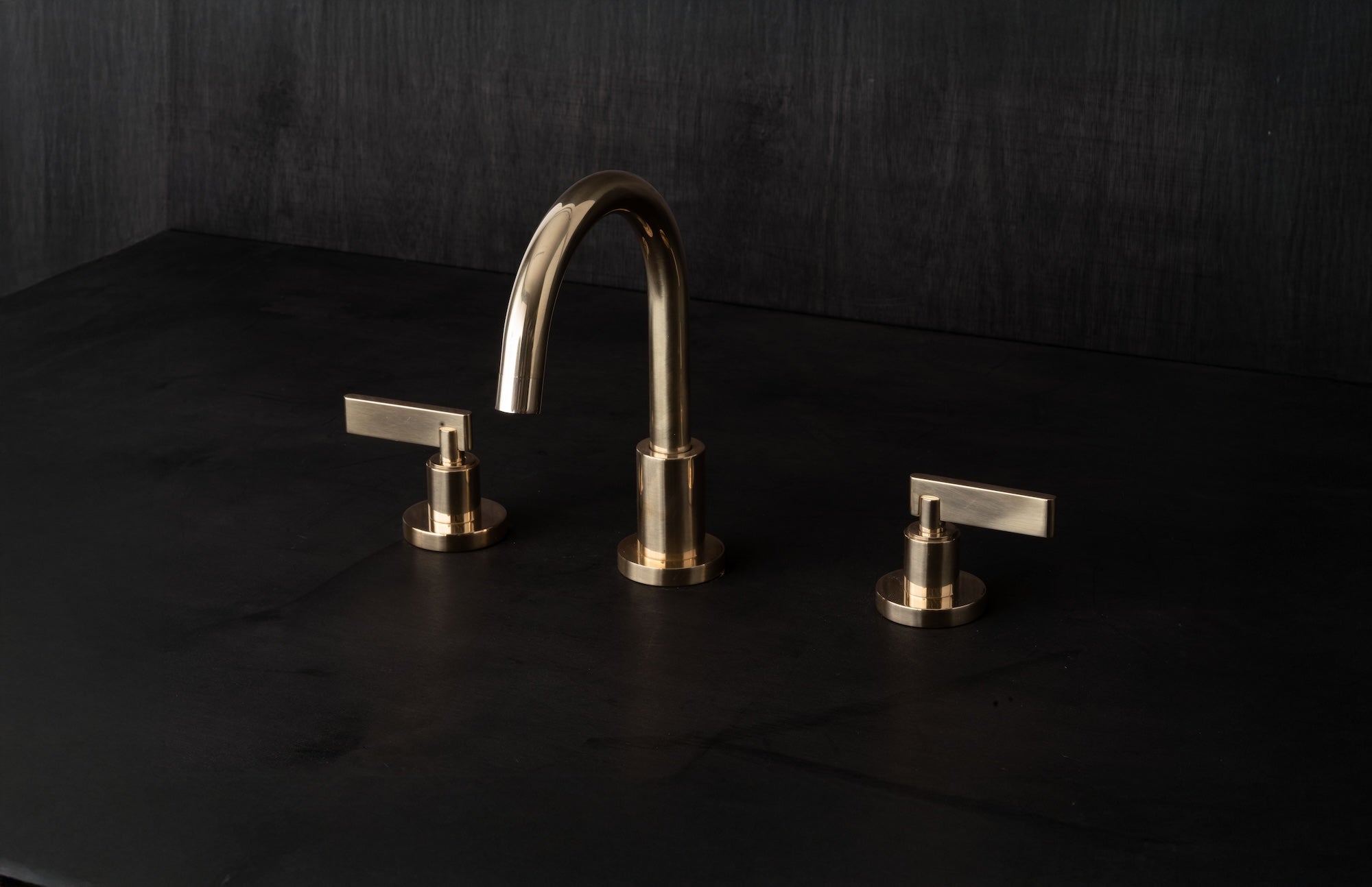 Chapter One - Short Three Hole Deck Mounted Basin Tap by Studio Ore