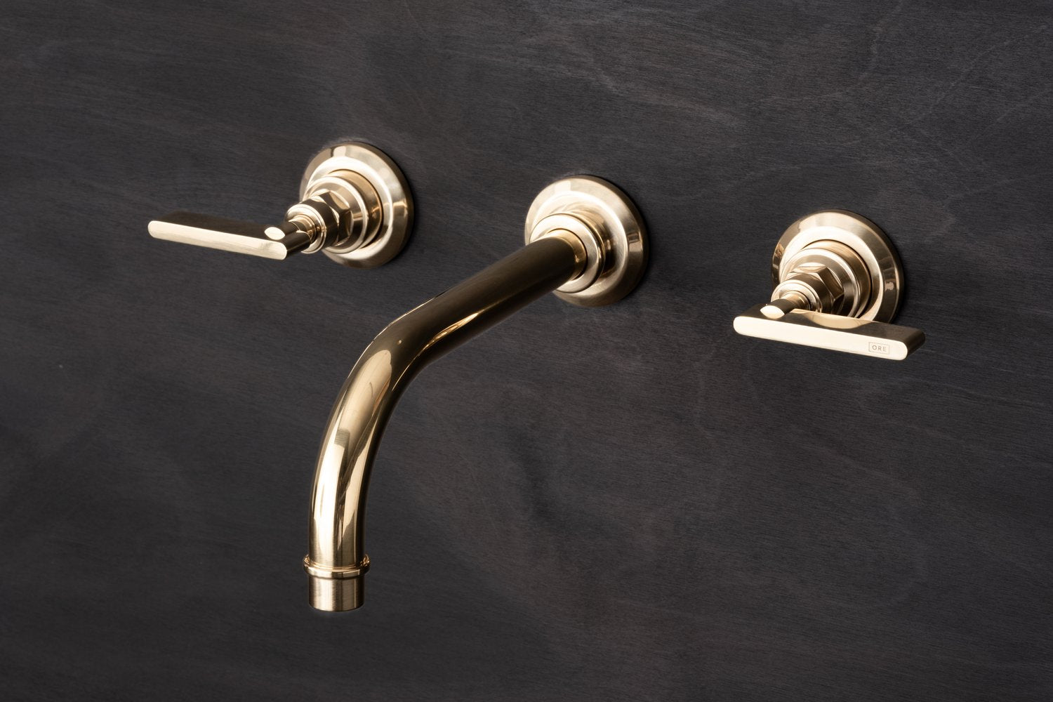 Chapter Two - Three Hole Wall Mounted Basin Tap by Studio Ore