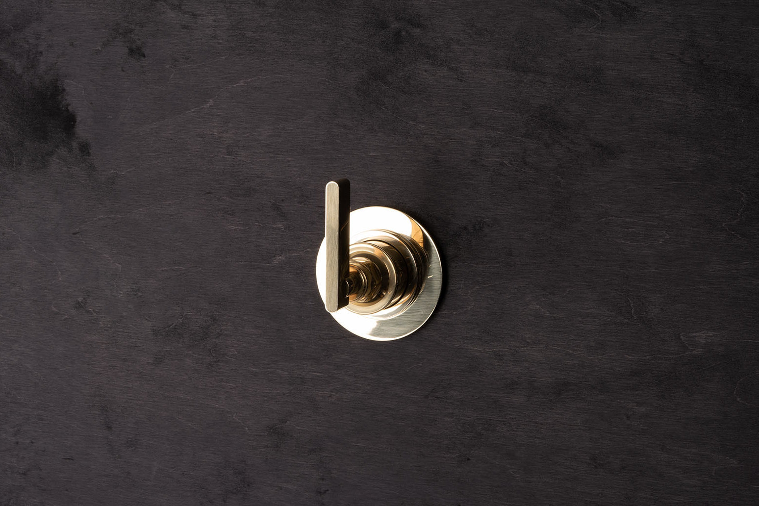 Chapter Two - Wall Mounted Three Way Diverter with Small Circular Backplate by Studio Ore