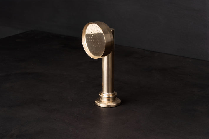 Chapter Two - Deck Mounted Rose Hand Shower, Hose and Mount by Studio Ore