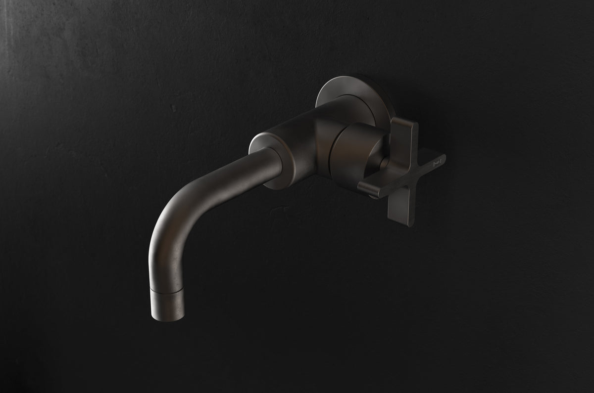 Chapter Three - Wall Mounted Basin Mixer with Cross Handle by Studio Ore