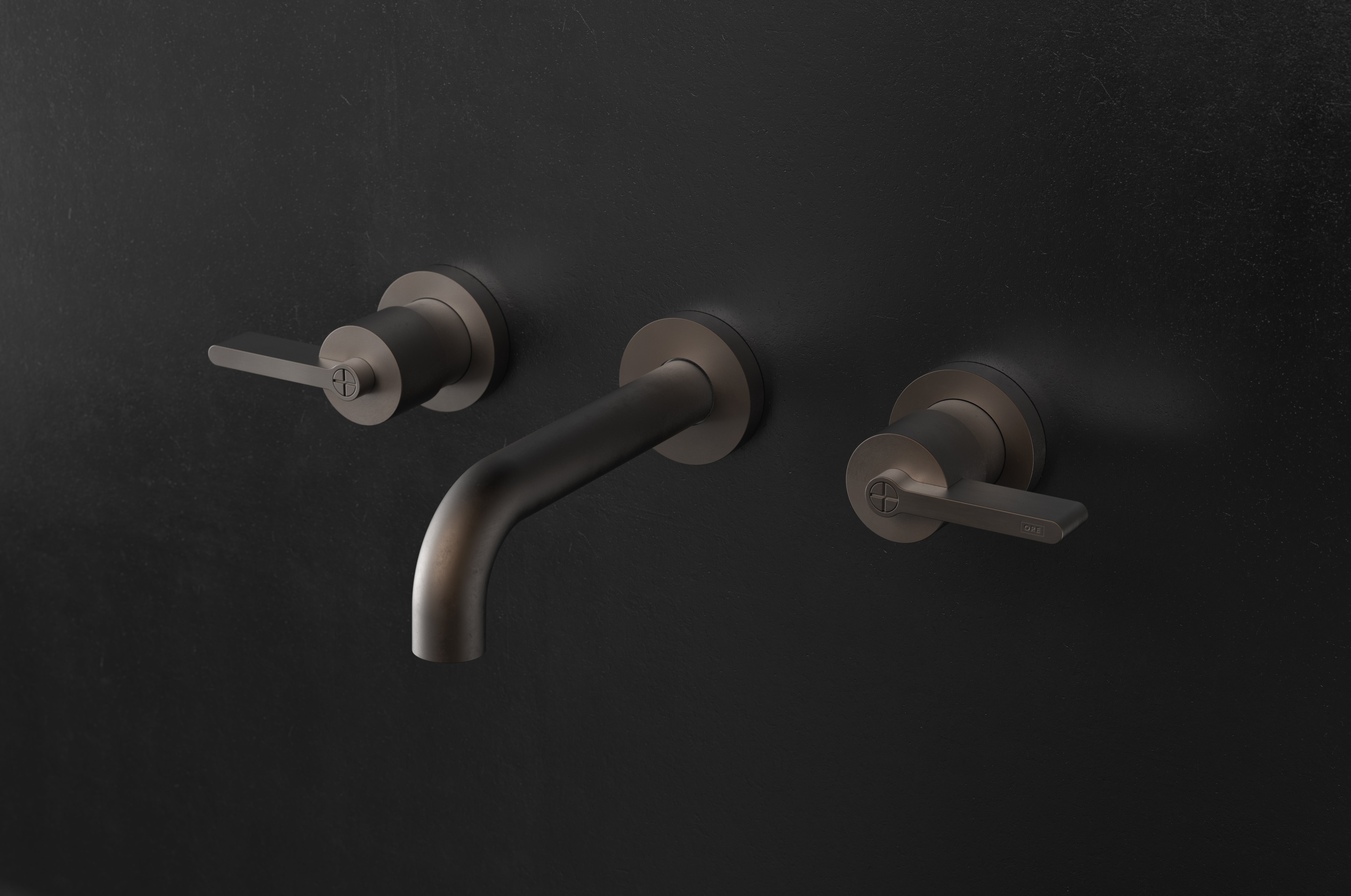 Chapter Three - Three Hole Wall Mounted Basin Tap by Studio Ore