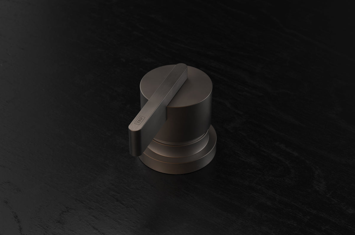 Studio Ore Chapter Three Deck Mounted Mixer Control with Lever handle in bronze