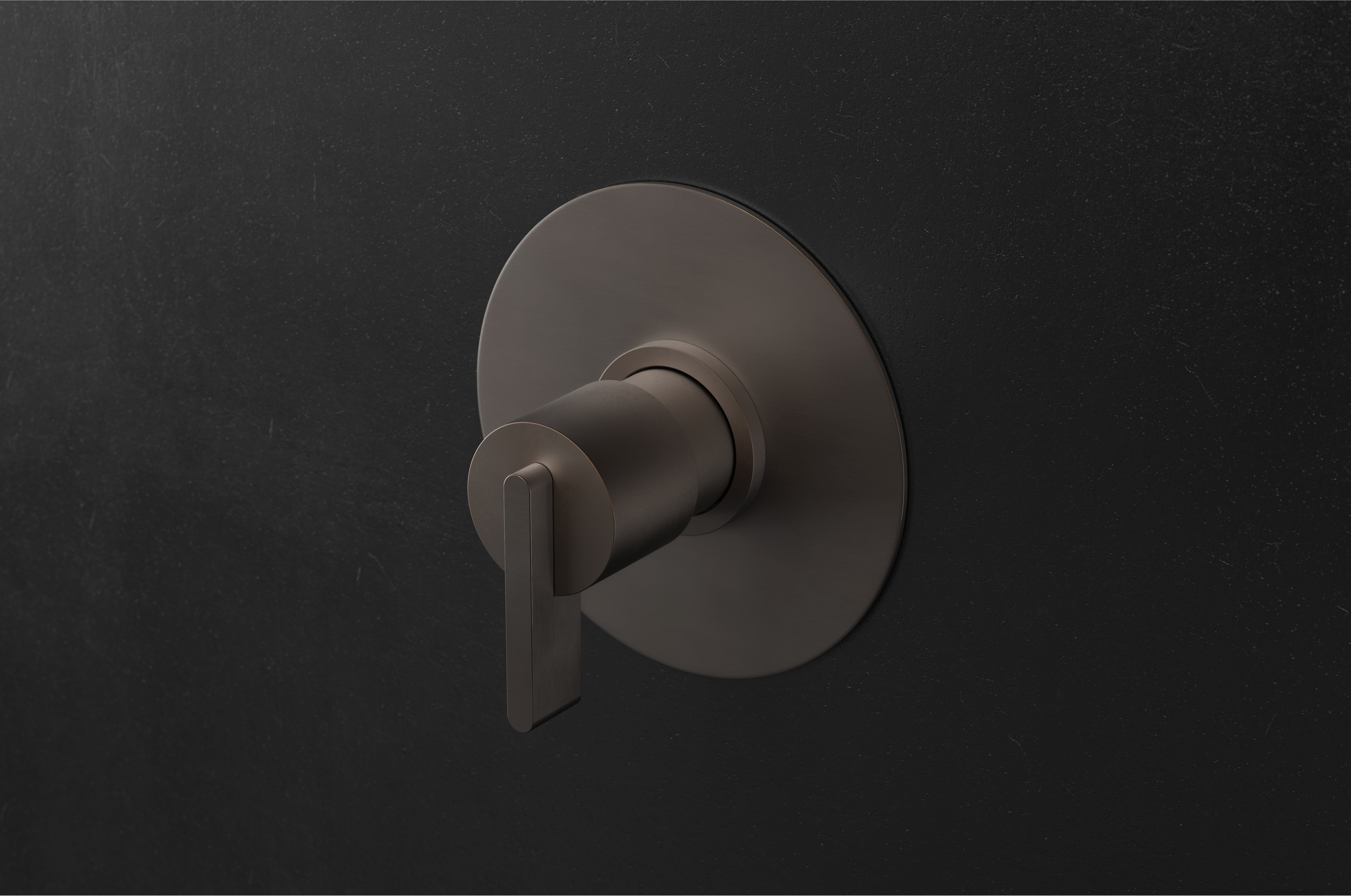 Chapter Three - Shower Thermostat Control with One Outlet & Circular Backplate by Studio Ore