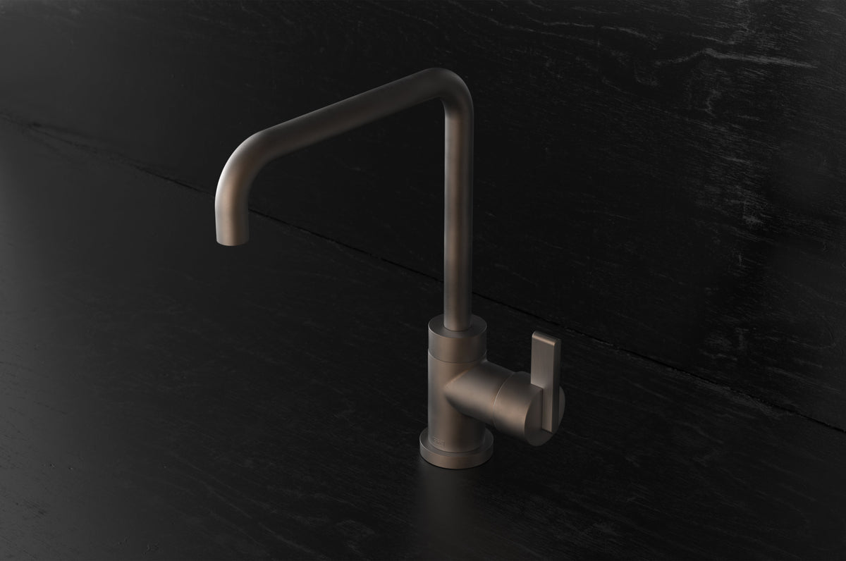 Studio Ore Chapter Three Deck Mounted Kitchen Mono Mixer with Lever handle in bronze