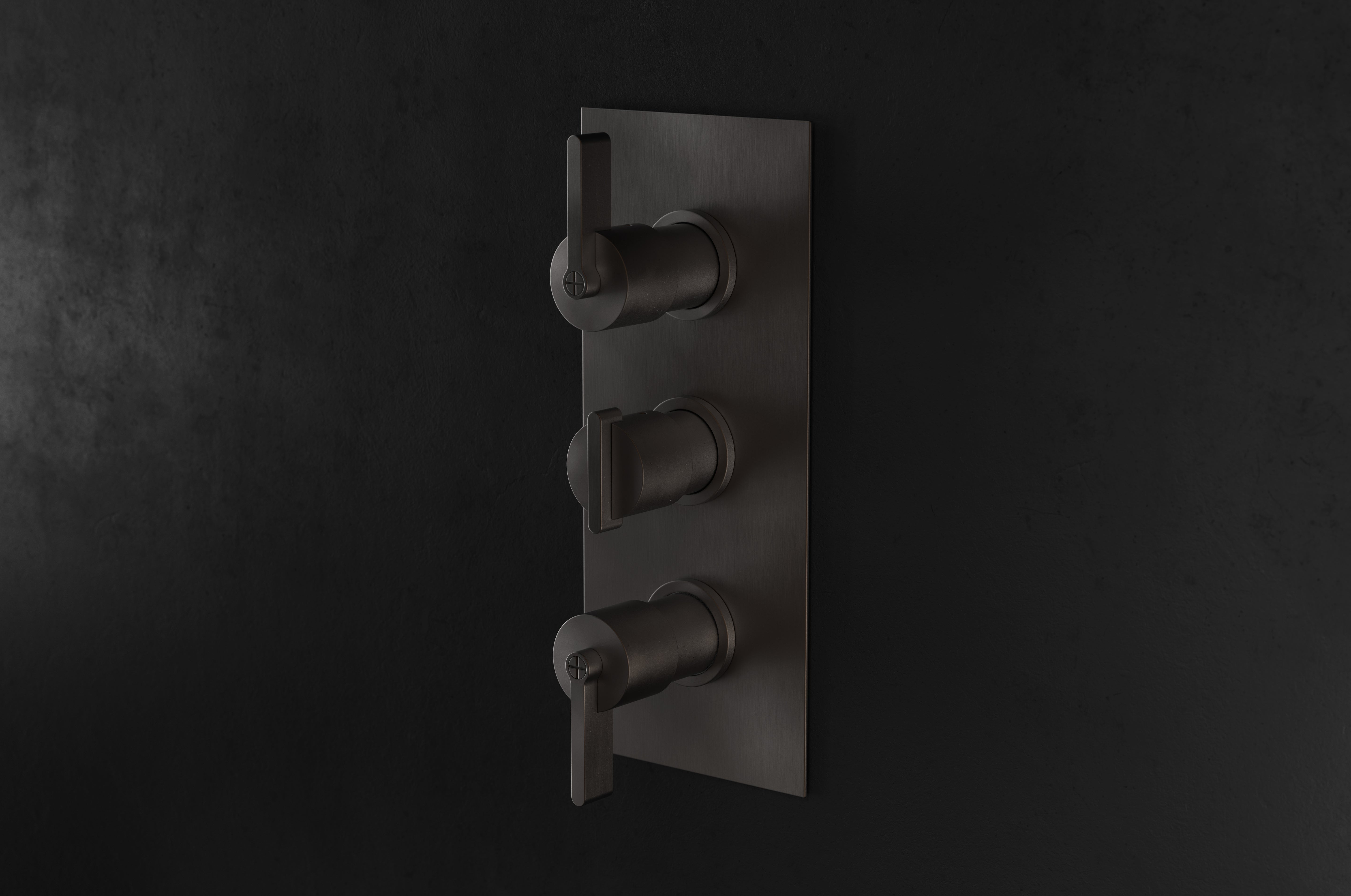 Chapter Three – Triple Shower Thermostat with Double Volume Control, Teardrop by Studio Ore