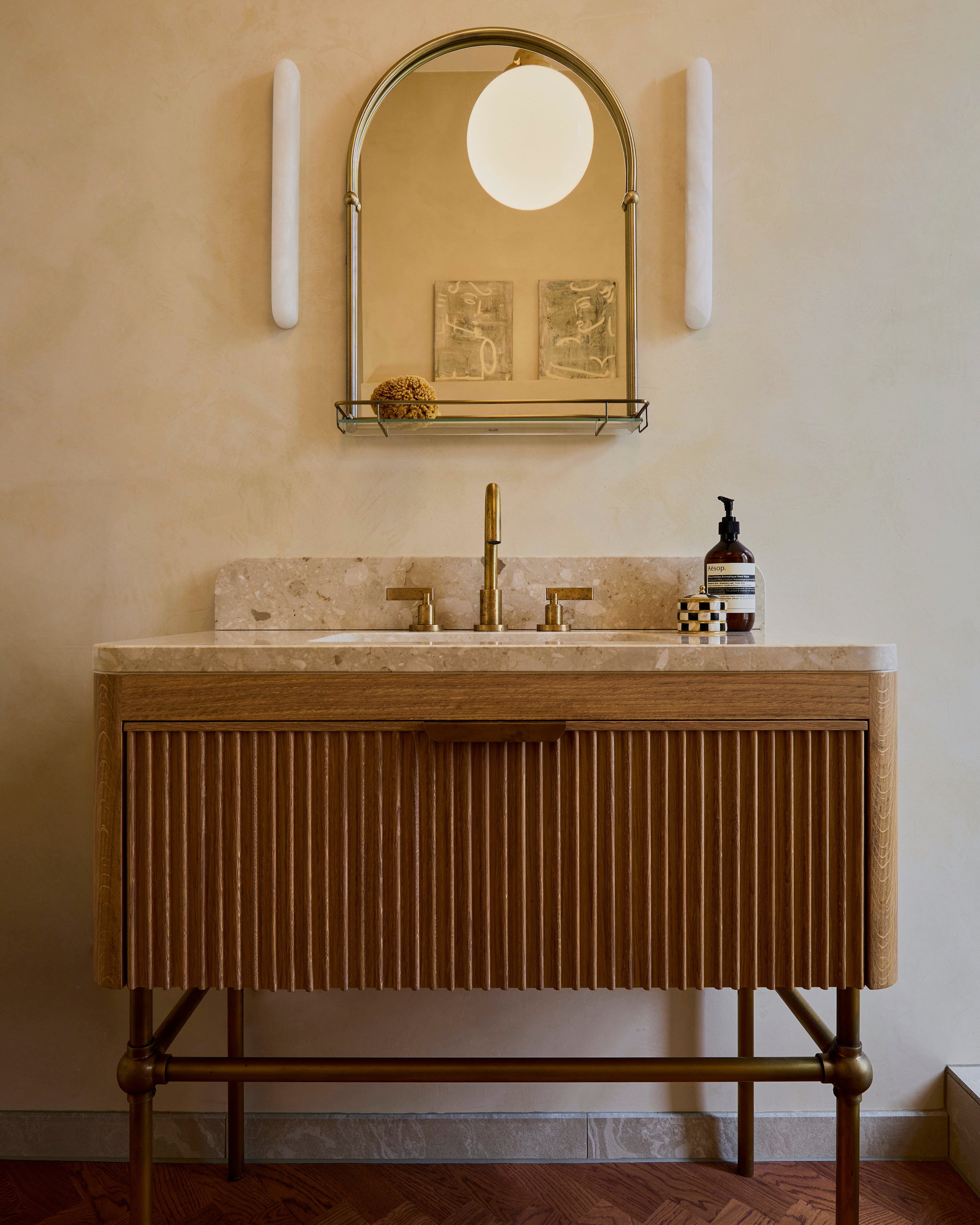 Studio ORE deck mounted basin taps