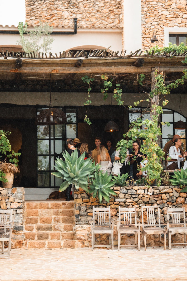 Studio Ore hosted clients in a traditional Ibizan home with modern interiors. 